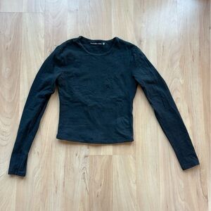 Black Long Sleeve Top